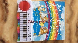 Piano book,sound book ,piano music box kids, children push button, sound books,children learning