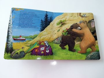 Custom case bound cardboard children book board book printing