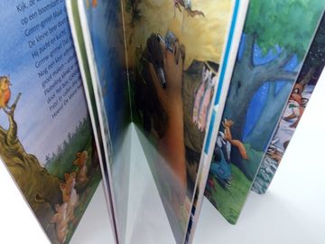 Custom case bound cardboard children book board book printing