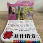 Piano book,book with music box, button book,customized buttons sound book,Music education book