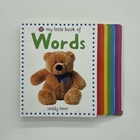 Factory Cheap Custom Rainbow Edge Shape Children Early Learning Board Book Printing