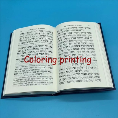 Custom Full Color Hardback Bible Book Printing with Silver Foil Stamping Logo Printing Services