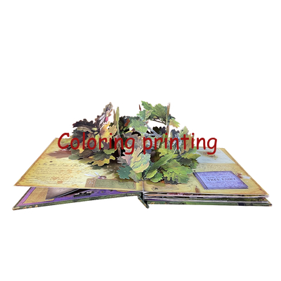High Quality Customized Hardcover Pop up Kids Books Printing Card Board Books Cartoon Children Book Printing Services