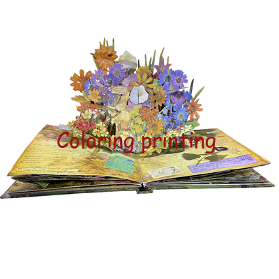 High Quality Customized Hardcover Pop up Kids Books Printing Card Board Books Cartoon Children Book Printing Services