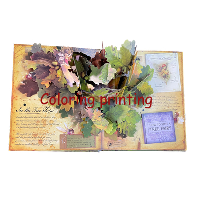High Quality Customized Hardcover Pop up Kids Books Printing Card Board Books Cartoon Children Book Printing Services