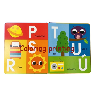 Wholesale Custom Best Quality Personalized Children Kids English Alphabet Book Hardcover Board Book Printing Service