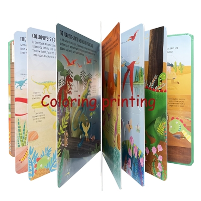 Wholesale Custom Print Children Kids Baby Preschool Activity Dinosaur Learning Binder Busy Toy Board Book Printing Servi
