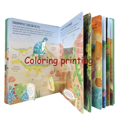 Wholesale Custom Print Children Kids Baby Preschool Activity Dinosaur Learning Binder Busy Toy Board Book Printing Servi