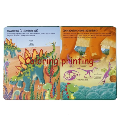 Wholesale Custom Print Children Kids Baby Preschool Activity Dinosaur Learning Binder Busy Toy Board Book Printing Servi