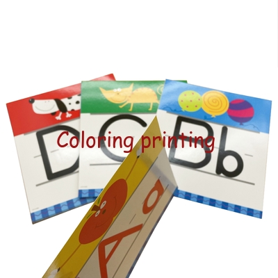 Customized Cheap English Word Learning Card Children Alphabet Learning Early Educational Paper Card Kids Flash Cards