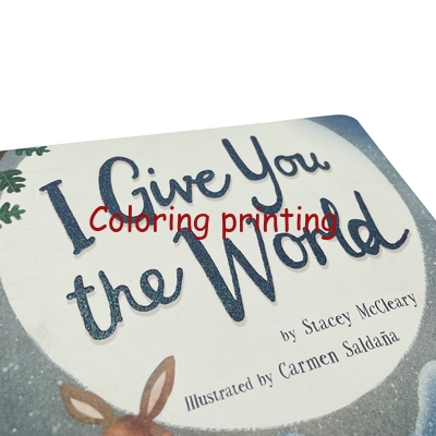 High Quality Spot UV Hardcover with Sponge Children′s Story Board Book Printing Services
