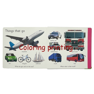 Factory Cheap Custom Rainbow Edge Shape Children Early Learning Board Book Printing