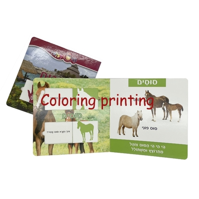 Children Moved Puzzle Board Book Printing Color Die Cut Book