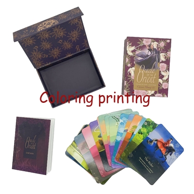Custom Box Set Children Kids Educational English Mini Book With Playing Cards In A Box