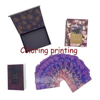 Custom Box Set Children Kids Educational English Mini Book With Playing Cards In A Box