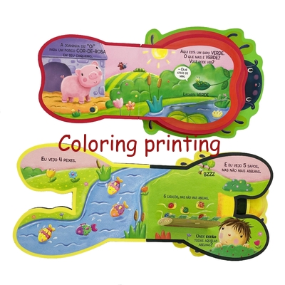 Custom Children Animal Shape EVA Soft Foam Lift Flap Book Printing Sevrices, Animal Shape Book, Shaped Book