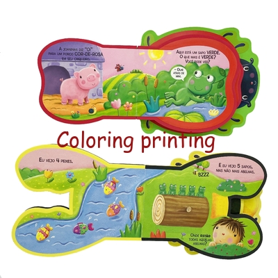 Custom Children Animal Shape EVA Soft Foam Lift Flap Book Printing Sevrices, Animal Shape Book, Shaped Book