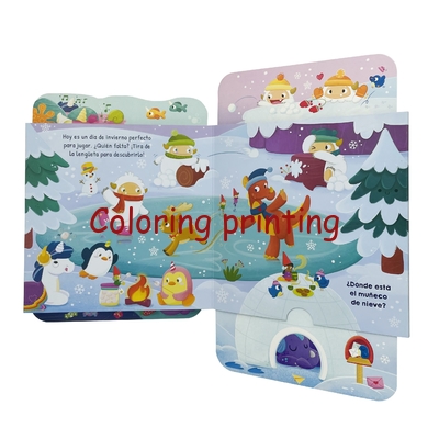 2024 Hot Sale High Quality Custom Children Push and Pull Lift The Flap Story Board Book Printing Services