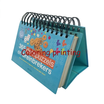Custom Factory 2024 English Creative Simple Desktop 365-Day Countdown Coil American Holiday Desk Calendar Printing