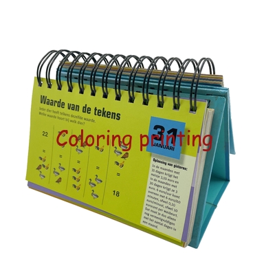Custom Factory 2024 English Creative Simple Desktop 365-Day Countdown Coil American Holiday Desk Calendar Printing