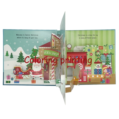 Wholesale High Quality Custom Christmas Pop up Harcdcover 3D Story Book Printing Services