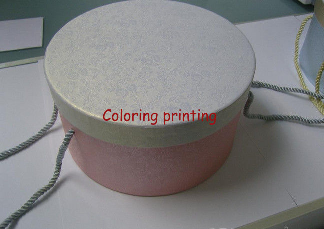 Customized paper cylinder shaped gift box & paper round box kraft printing