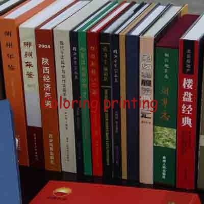 Hardcover book pinting