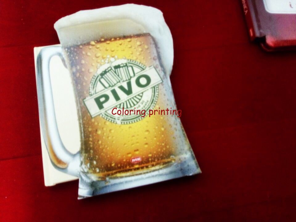 Hardcover beer book with shaped