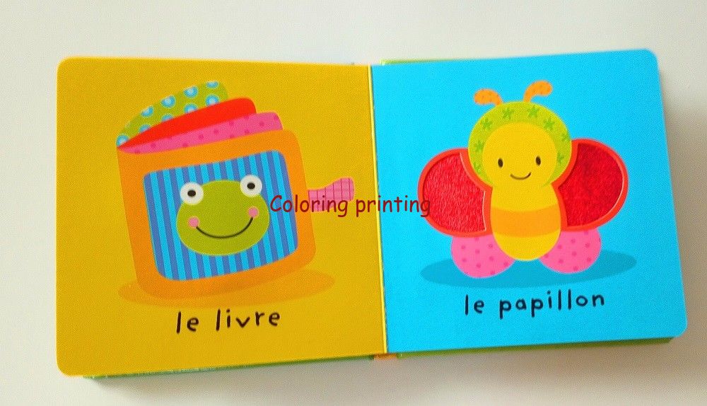 Professional Lovely Customized Cardboard Book Touch And Feel Children Book,self publisher