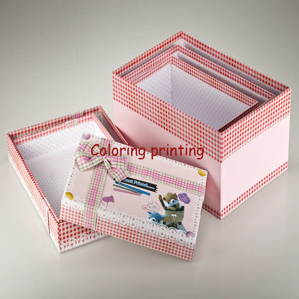 Paper gift box sets box in box  Top and lid box