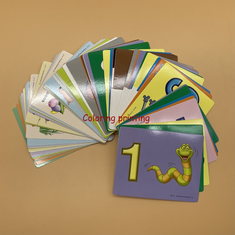 Factory Customized Cheap Children Learning Card Printing Kids Educational Learning Card Playing Game Cards Flash Card