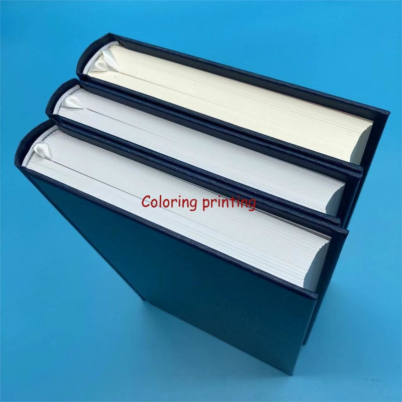 Custom Full Color Hardback Bible Book Printing with Silver Foil Stamping Logo Printing Services