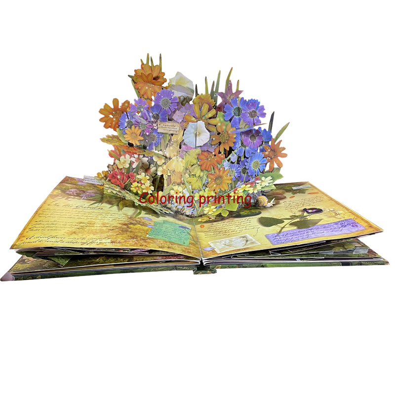 High Quality Customized Hardcover Pop up Kids Books Printing Card Board Books Cartoon Children Books Printing Services