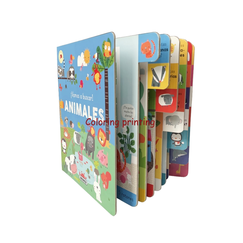 Custom Best Price Content Printing Kids Learning Children Index Board Book Printing Services