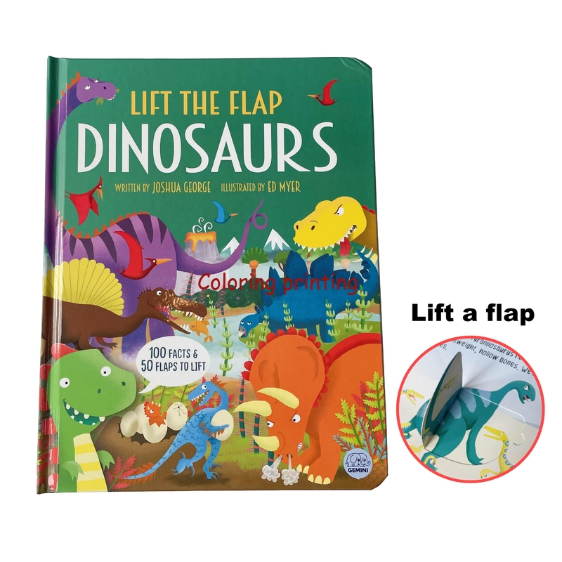Wholesale Custom Print Children Kids Baby Preschool Activity Dinosaur Learning Binder Busy Toy Board Book Printing Servi