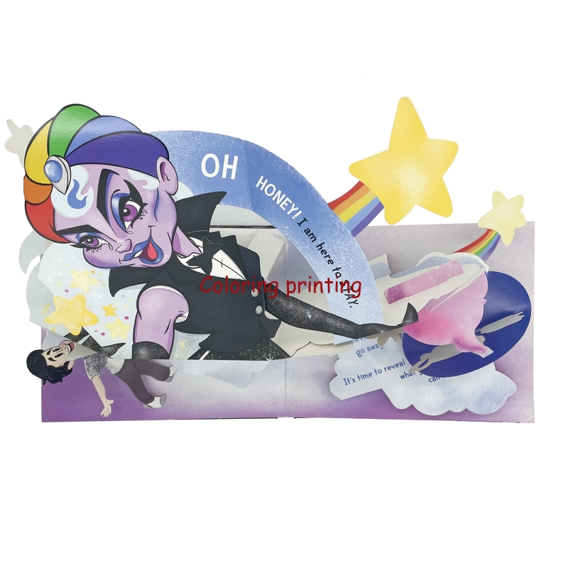 Wholesale High Quality Hardcover Children Educational Pop-up Story 3D Custom Book Printing Services
