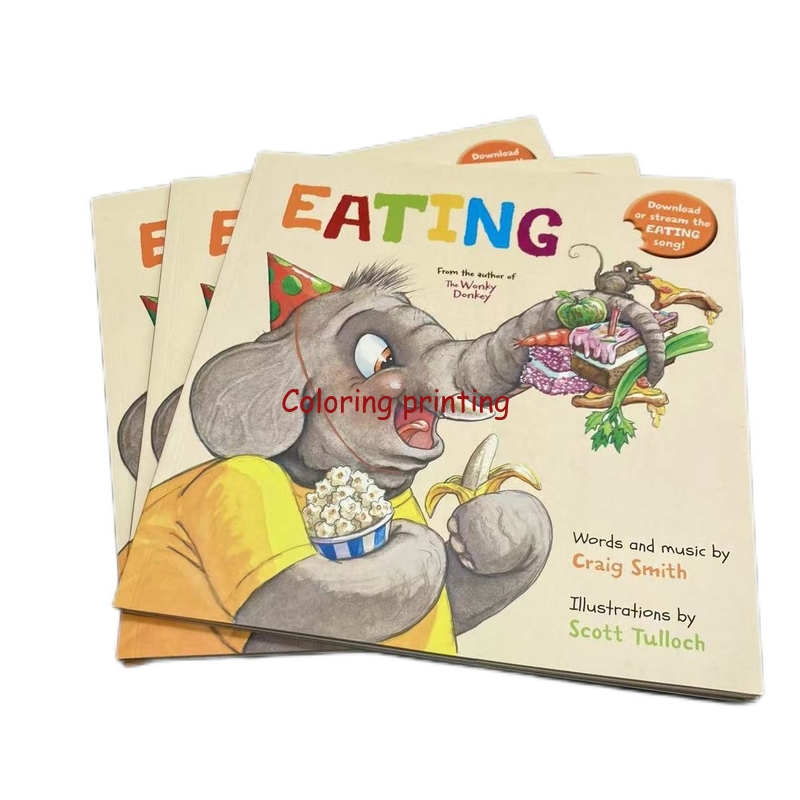 Custom Cheap Full Color China Softcover Perfect Binding Children Story Book Printing Services