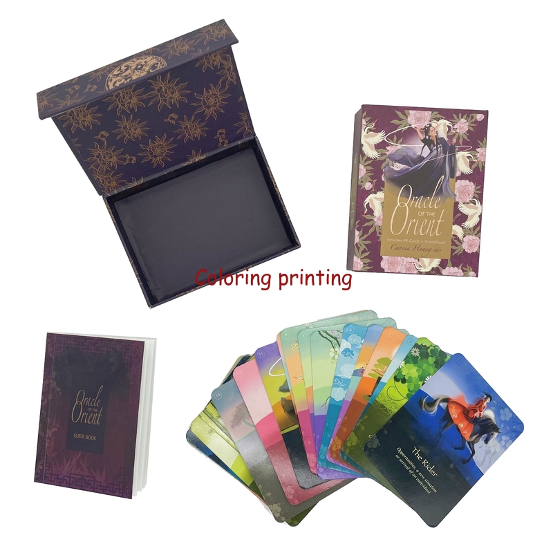 Custom Box Set Children Kids Educational English Mini Book With Playing Cards In A Box