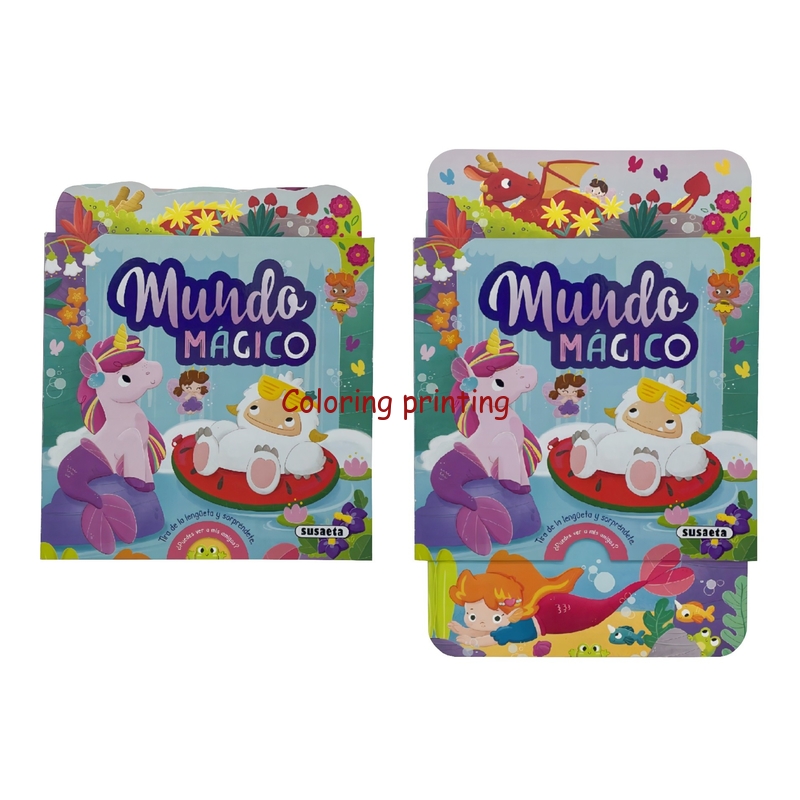 2024 Hot Sale High Quality Custom Children Push and Pull Lift The Flap Story Board Book Printing Services