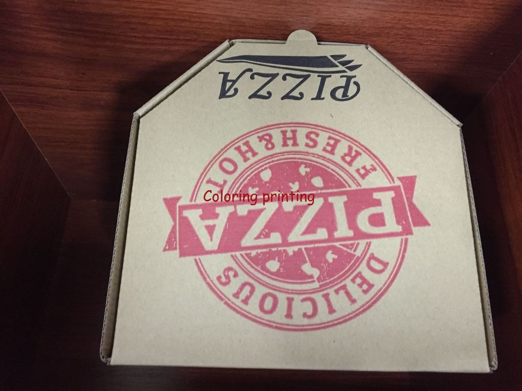 food box,eco friendly Lunch Pizza box,packaging paper box,Custom logo printed brown cheap kraft pizza box,printing paper