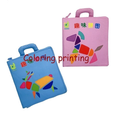 2024 Hot Sale Best Quality Custom Cloth Book Handmade Fabric Activity Crinkle Cloth Books Printing Services